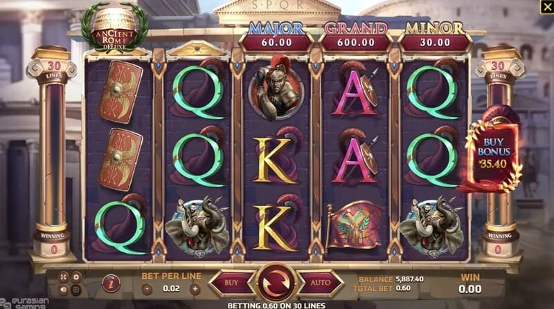 Ancient Rome Deluxe AI - gameplay s dobitnom linijom