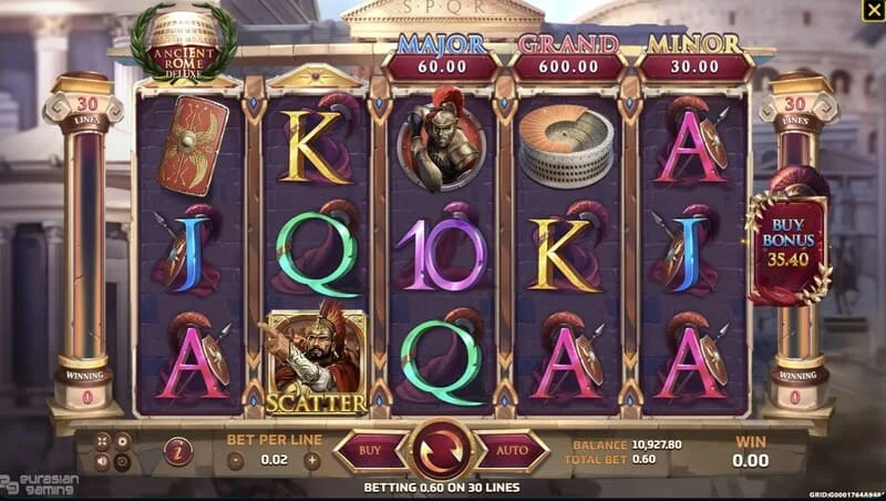 Ancient Rome Deluxe AI - Scatter i besplatni okreti
